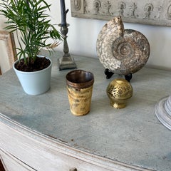 19th Century Hunter's Stirrup Beaker Cup in Horn