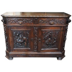 Antique 19th Century Hunting Buffet