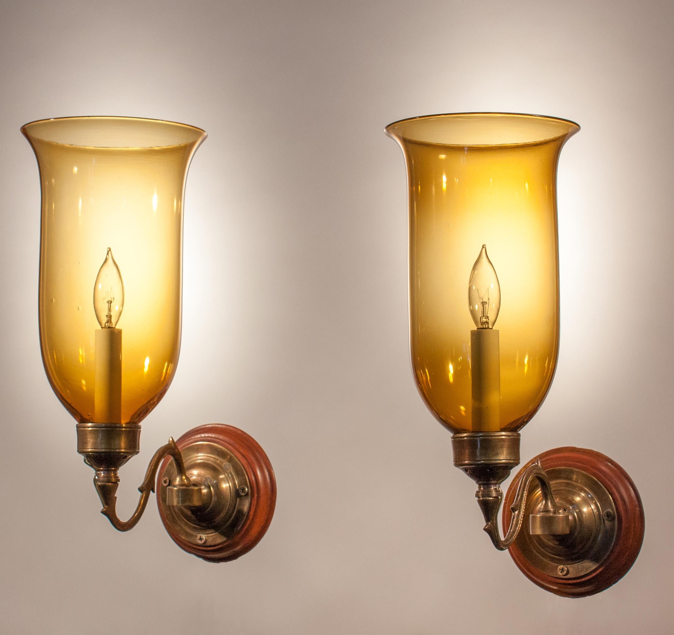 colored glass sconces