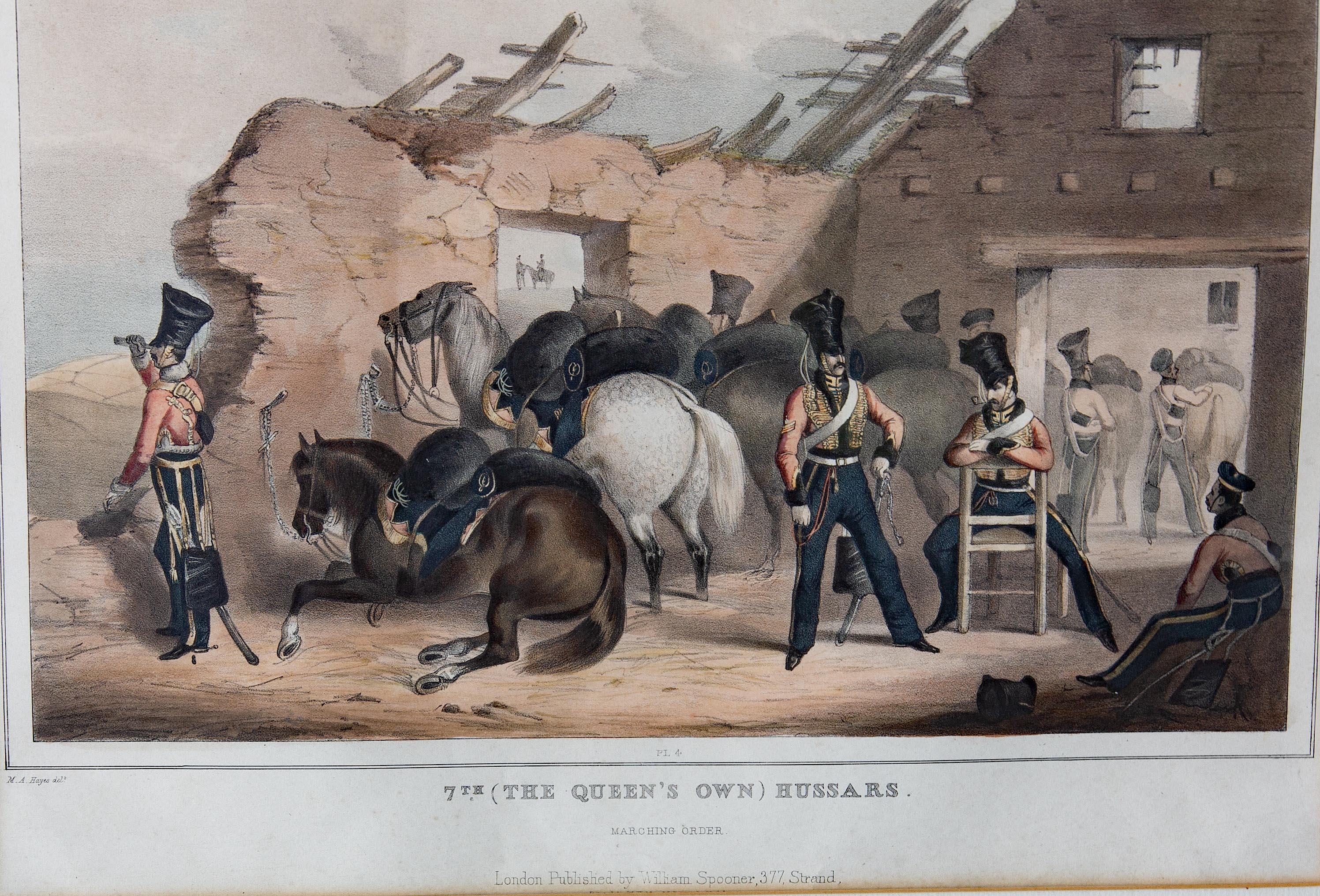 English 19th Century Hussar Soldiers London 