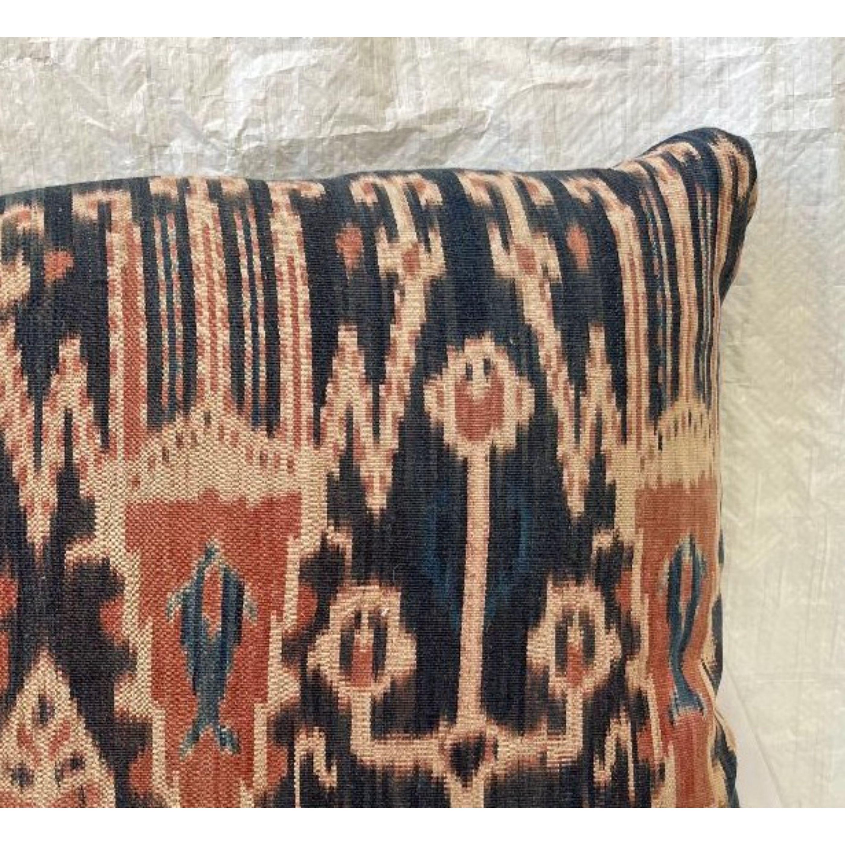 19th Century Ikat Tapestry Pillow 23