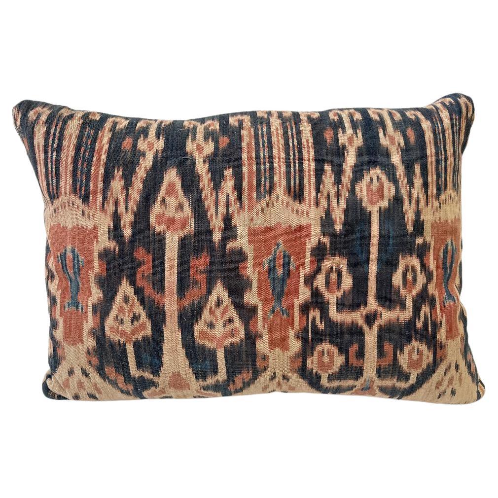 19th Century Ikat Tapestry Pillow For Sale
