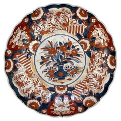 Antique 19th Century Imari Hand-Painted Charger