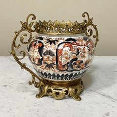 imari Jardinière mit Bronzebeschlägen aus dem 19