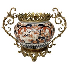 19th Century Imari Jardinière with Bronze Mounts