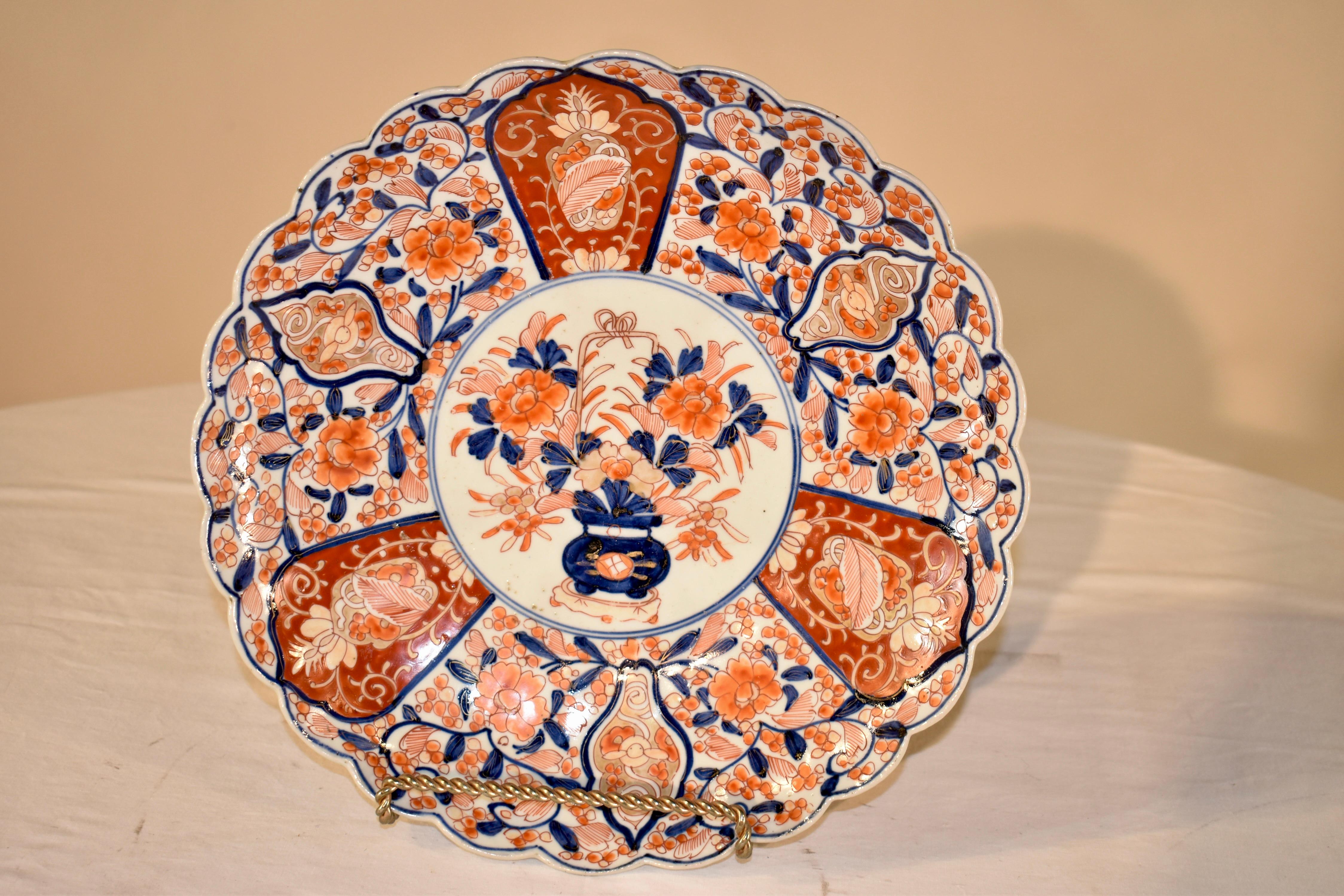 Japanese 19th Century Imari Plate For Sale