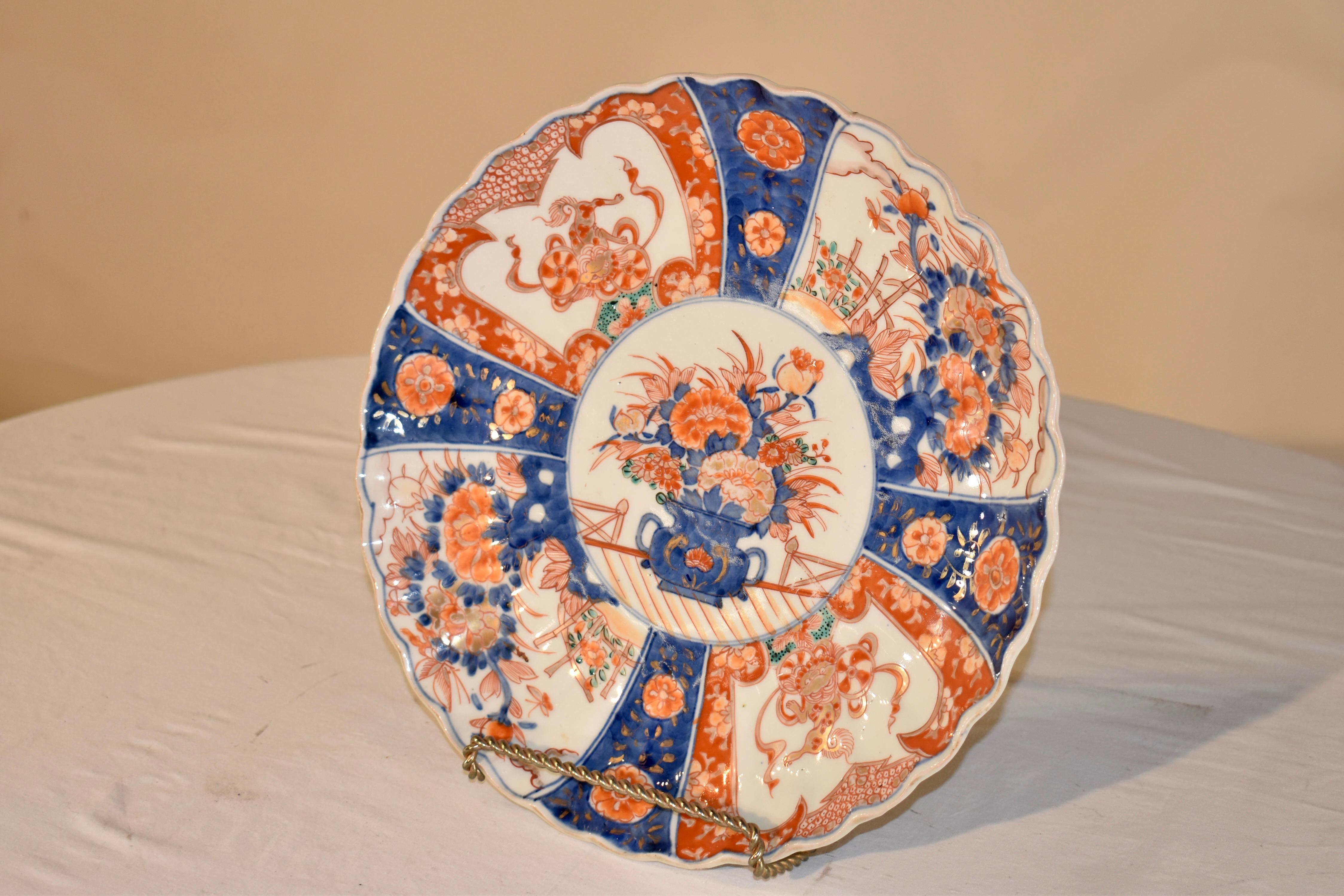 19th Century Imari Plate In Good Condition For Sale In High Point, NC