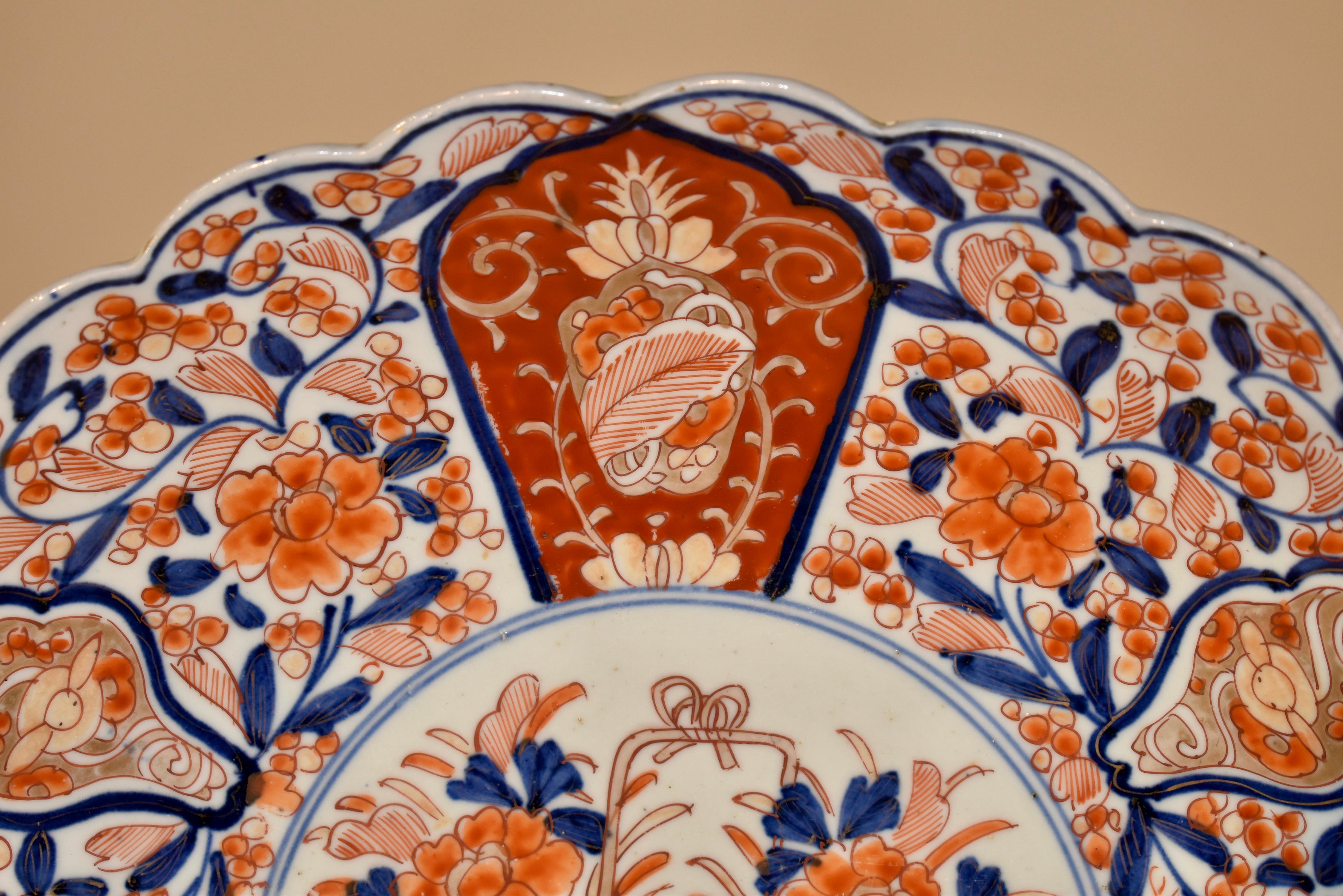 19th Century Imari Plate In Good Condition For Sale In High Point, NC