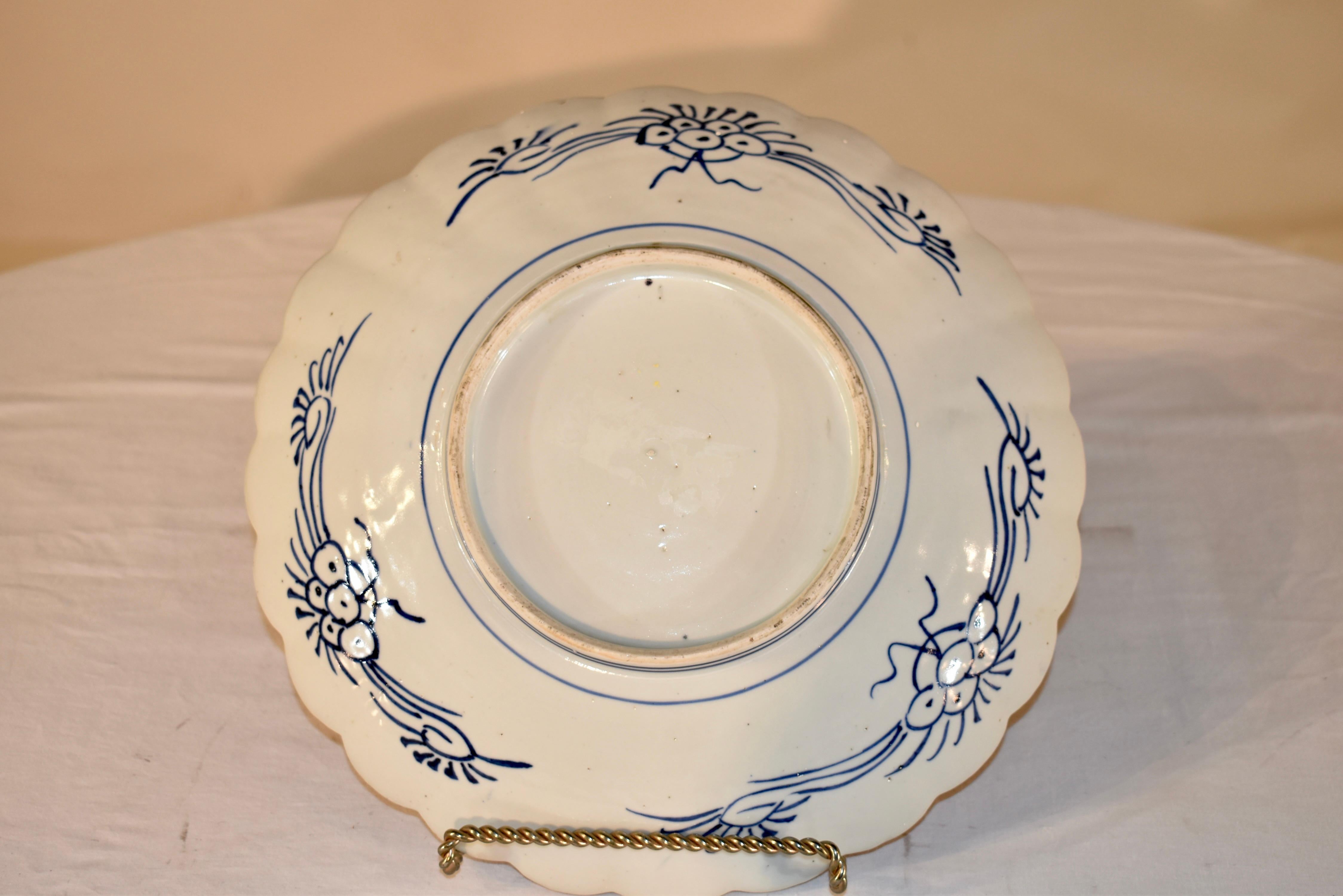 Ceramic 19th Century Imari Plate For Sale