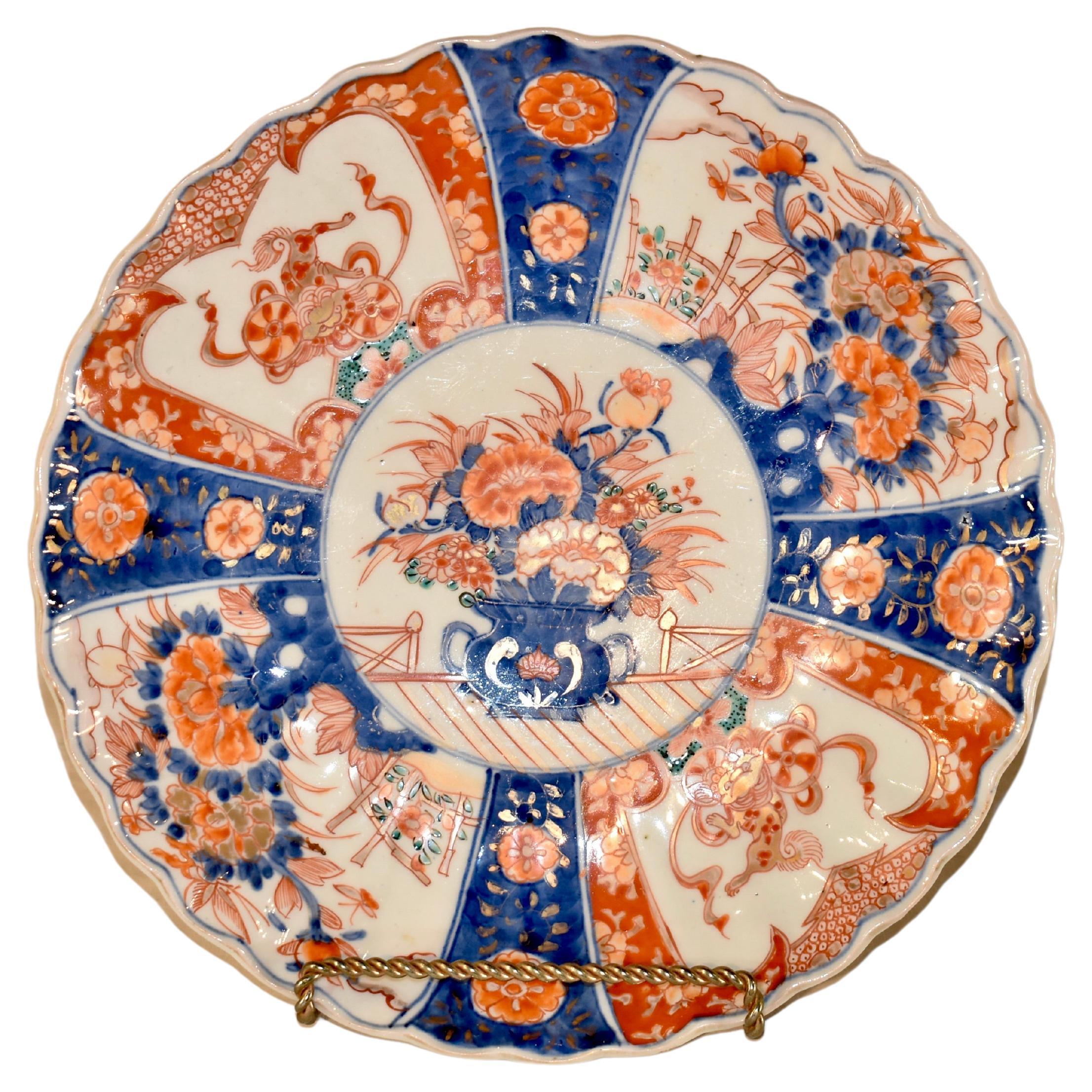 19th Century Imari Plate For Sale