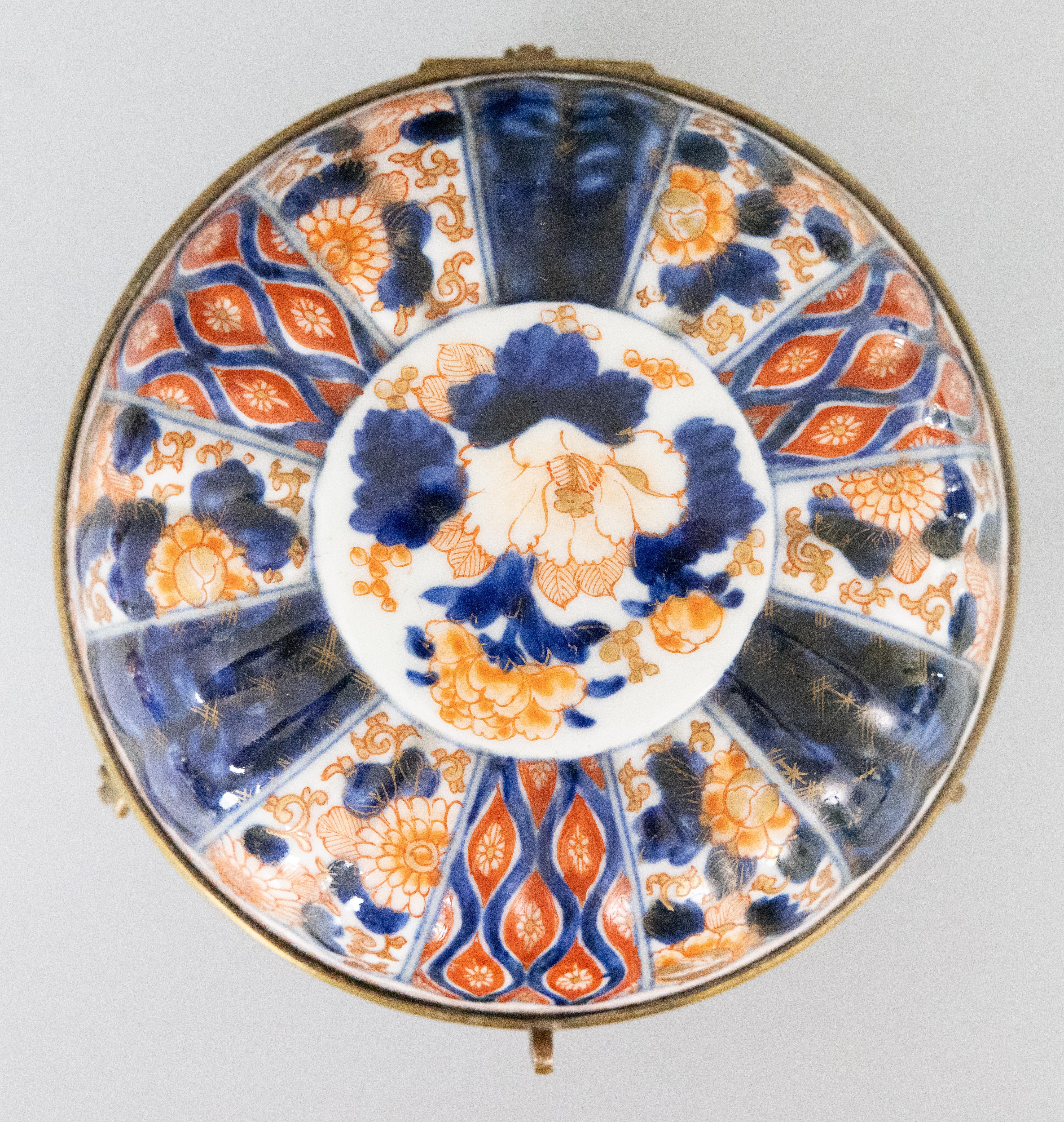 19. Jahrhundert Imari Porcelain Lidded Bowl Jewelry Box im Zustand „Gut“ im Angebot in Pearland, TX