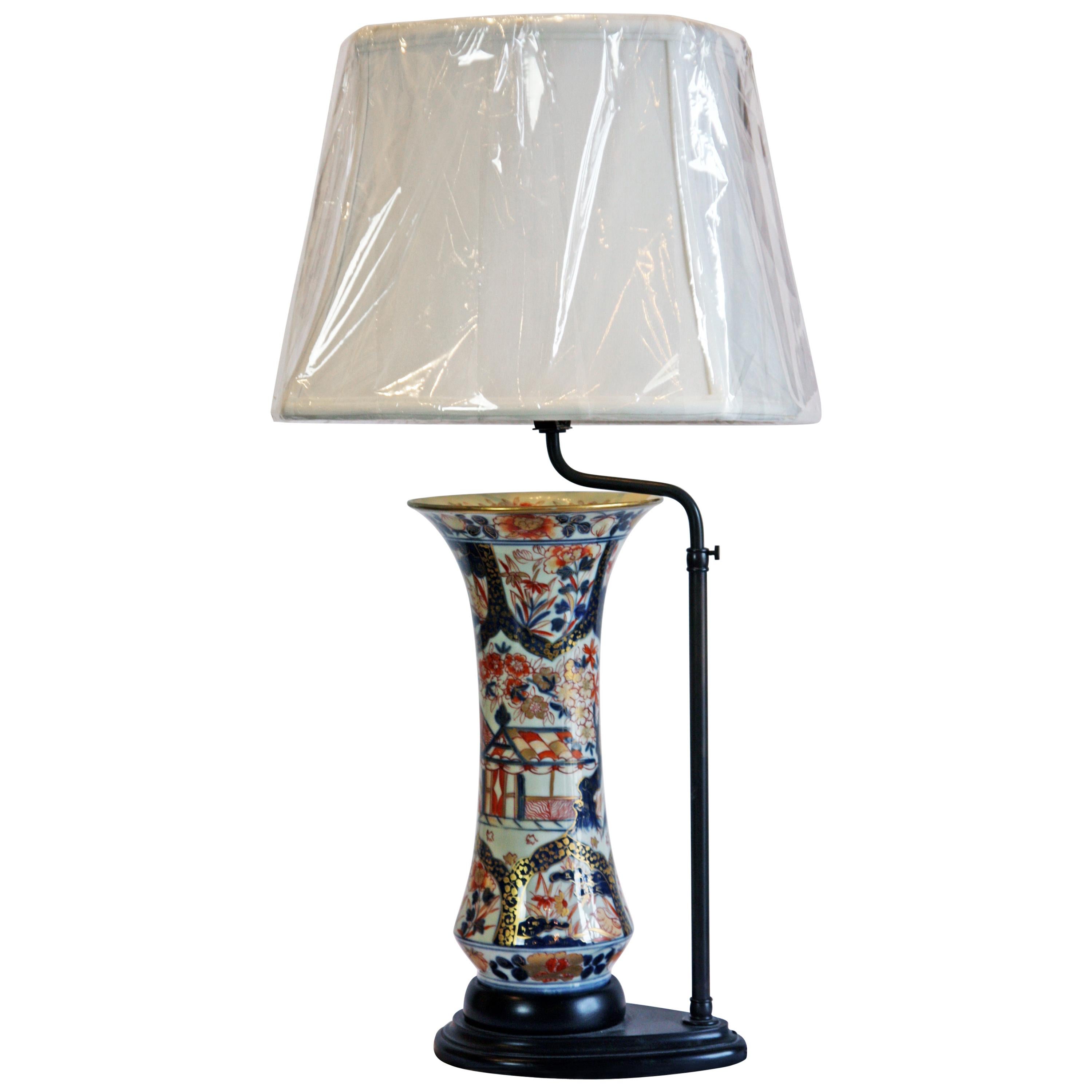 19th Century Imari Vase as a Lamp im Angebot