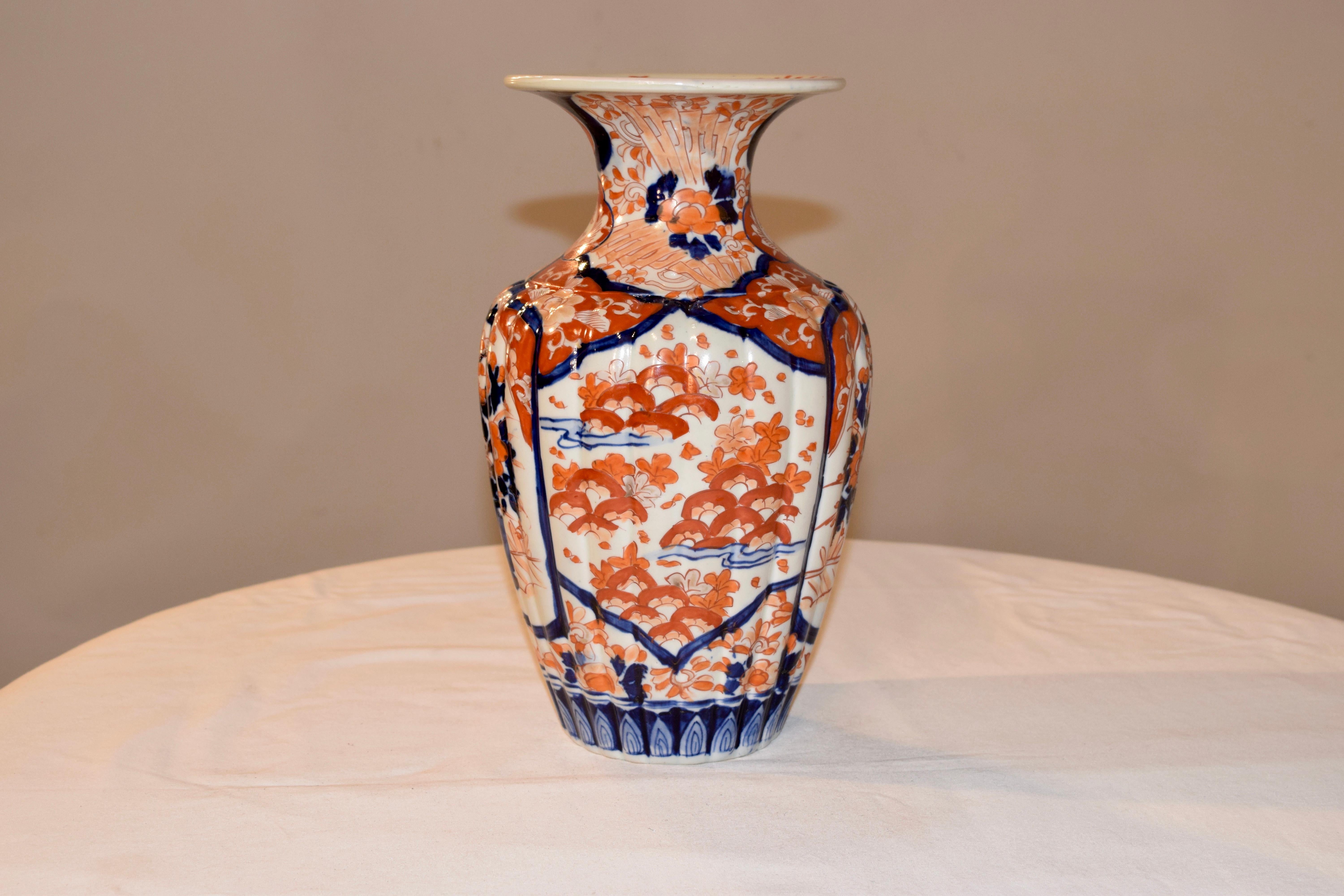 Glazed 19th Century Imari Vase