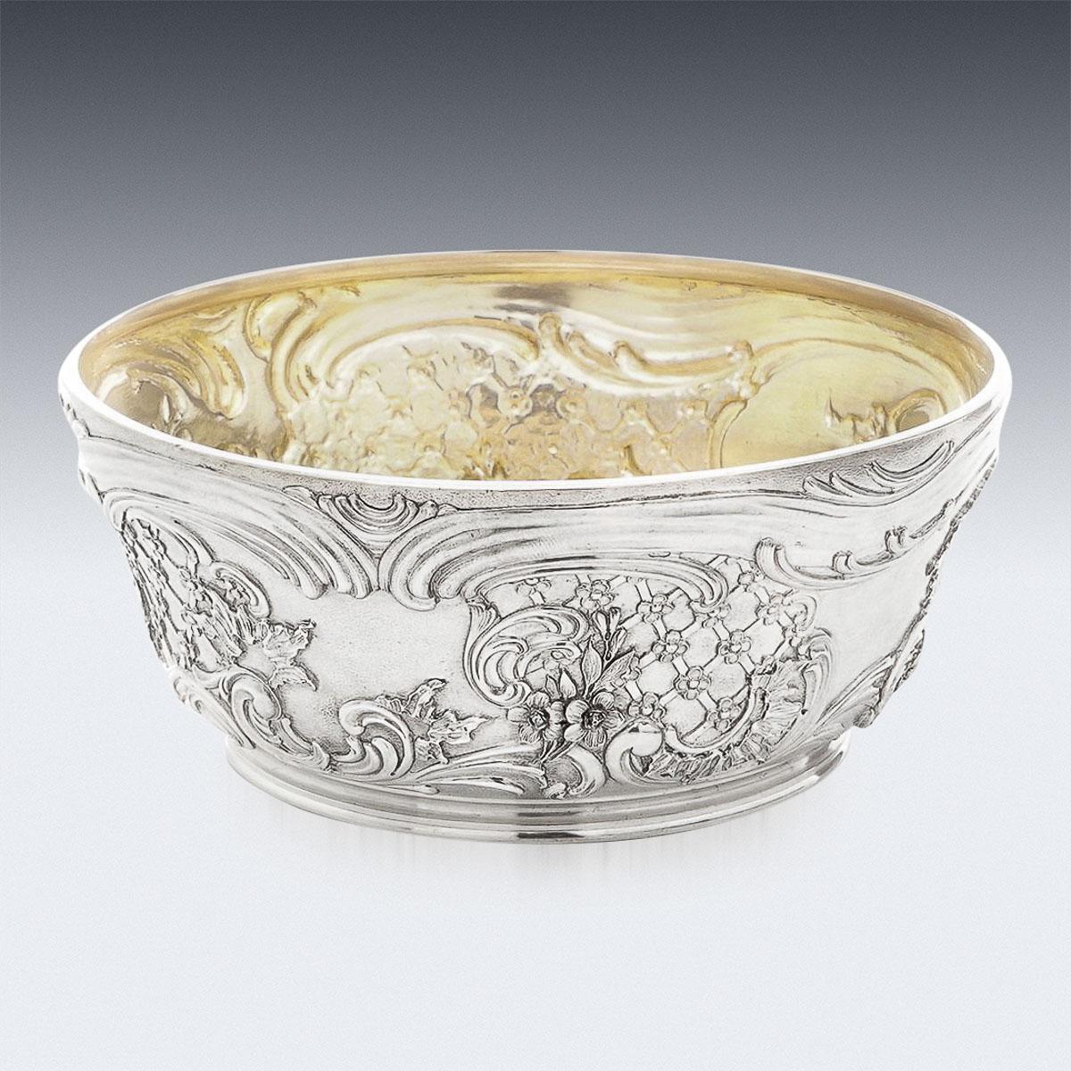 19th Century Imperial Russian Faberge Solid Silver Bowl, Rappoport, c.1894 In Good Condition In Royal Tunbridge Wells, Kent
