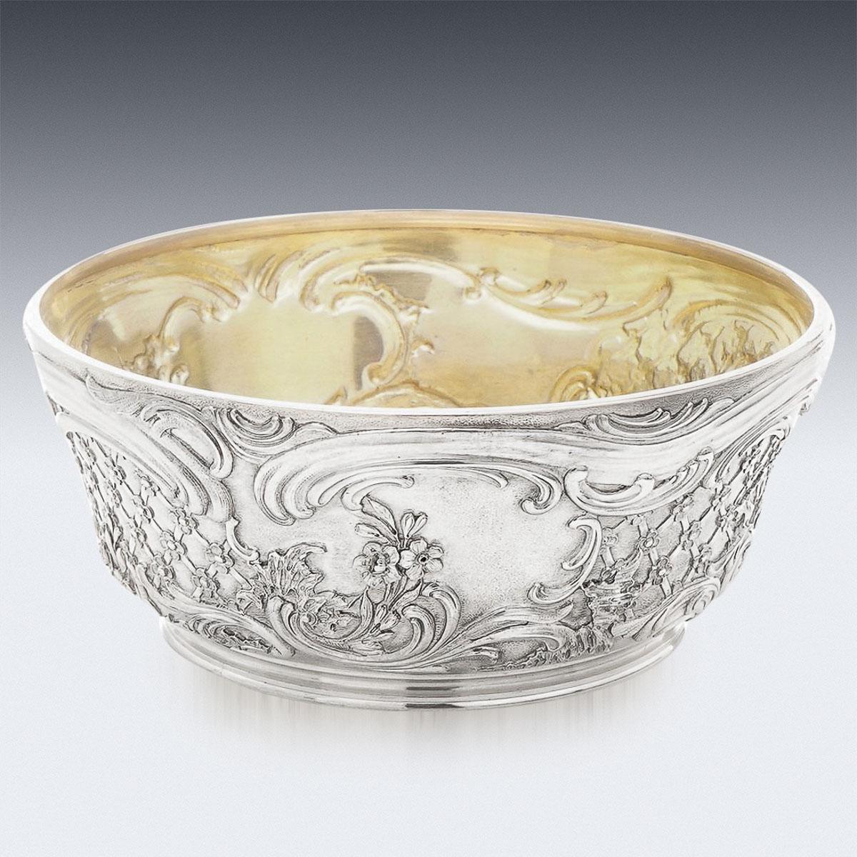 19th Century Imperial Russian Faberge Solid Silver Bowl, Rappoport, c.1894 2