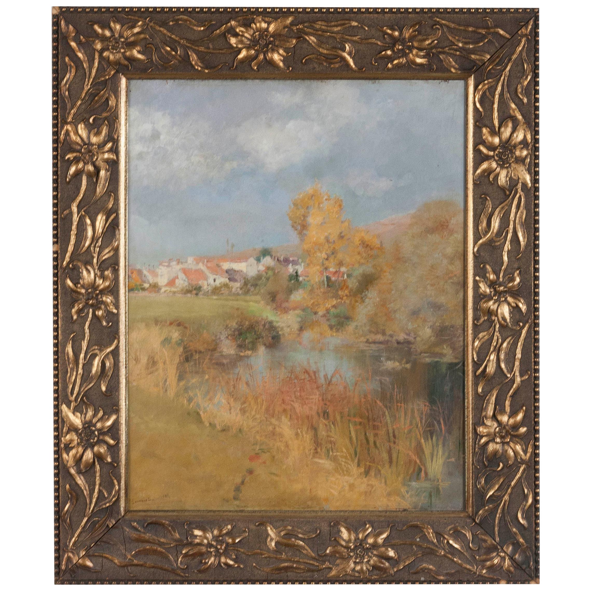 19th Century Impressionistic Oil Painting by Pierre Georges Jeanniot