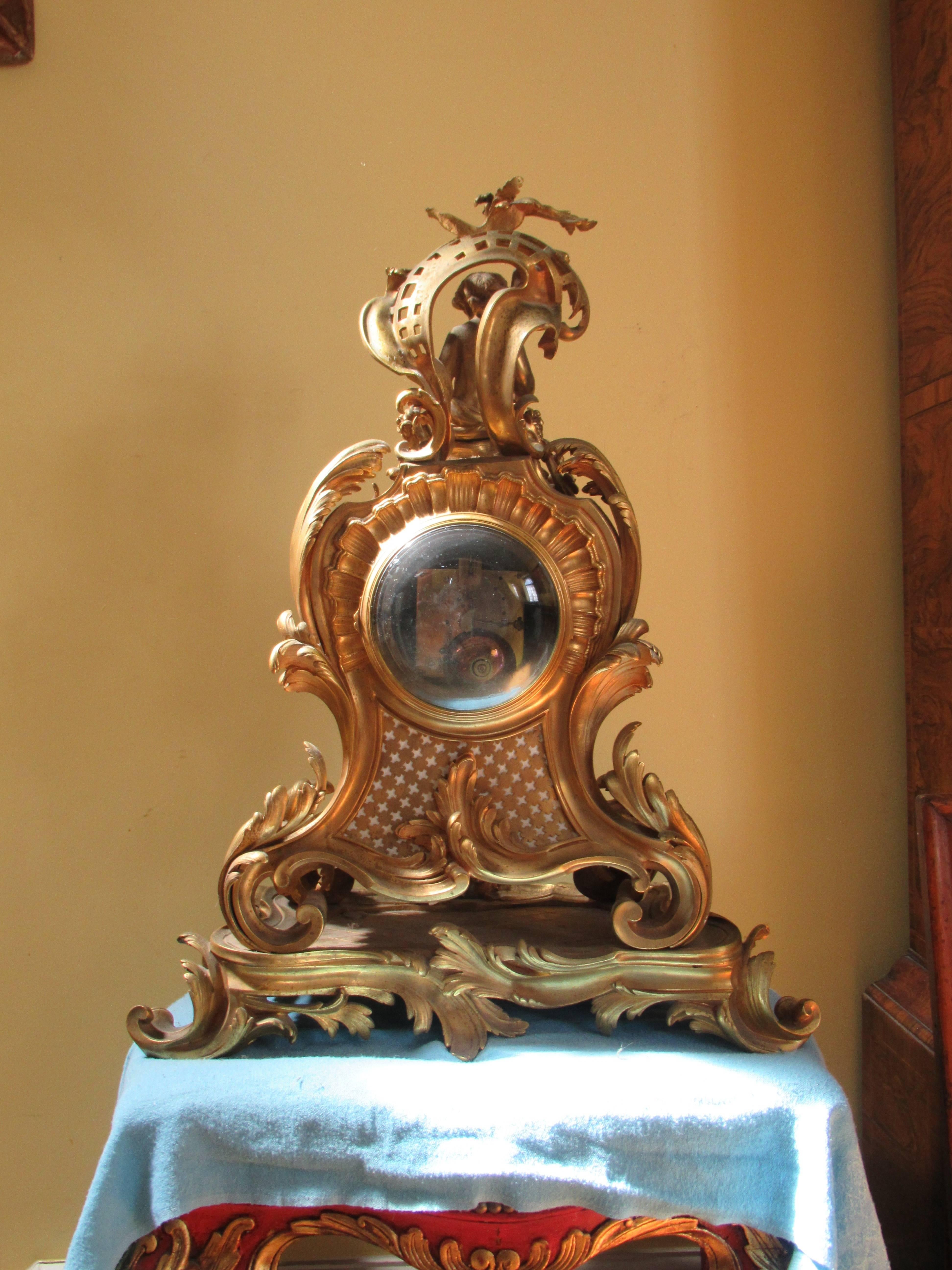 19th Century Impressive Ormolu French Mantle Clock For Sale 4