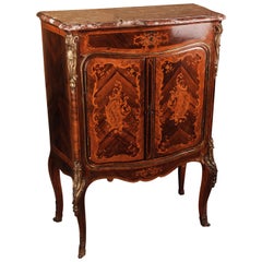 19th Century in the Style of the Louis XV Napoleon III Inlaid Cabinet