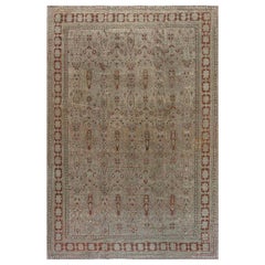 Antique Authentic 19th Century Indian Amritsar Carpet