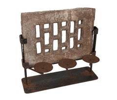 19th Century Indian Architectural Element of Stone Building with Iron Support