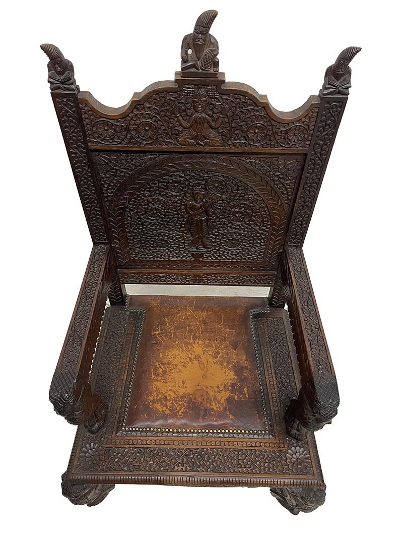 Indische Sessel des 19. Jahrhunderts (Kokosnuss) im Angebot