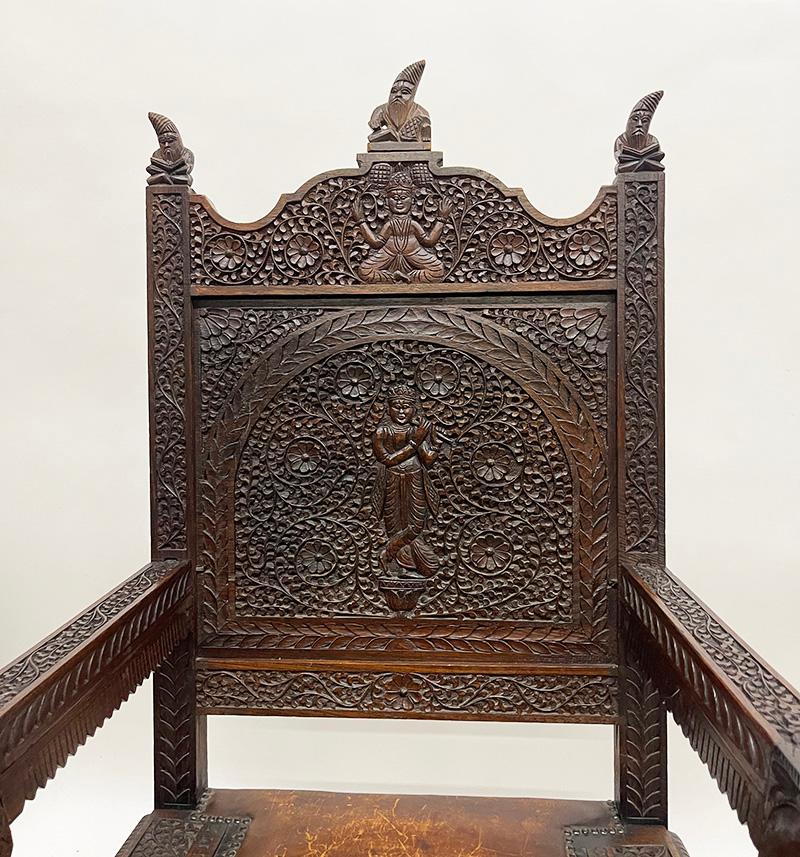 Indische Sessel des 19. Jahrhunderts im Angebot 5