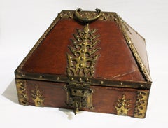 19th Century Indian Brass Bound Box