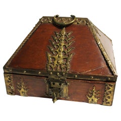 19th Century Indian Brass Bound Box