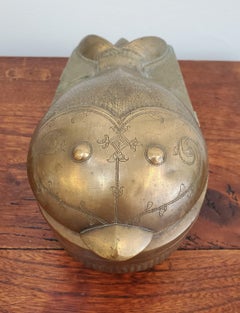 Early 19th Century Anglo-Indian Brass Fish Box with Etched Decoration