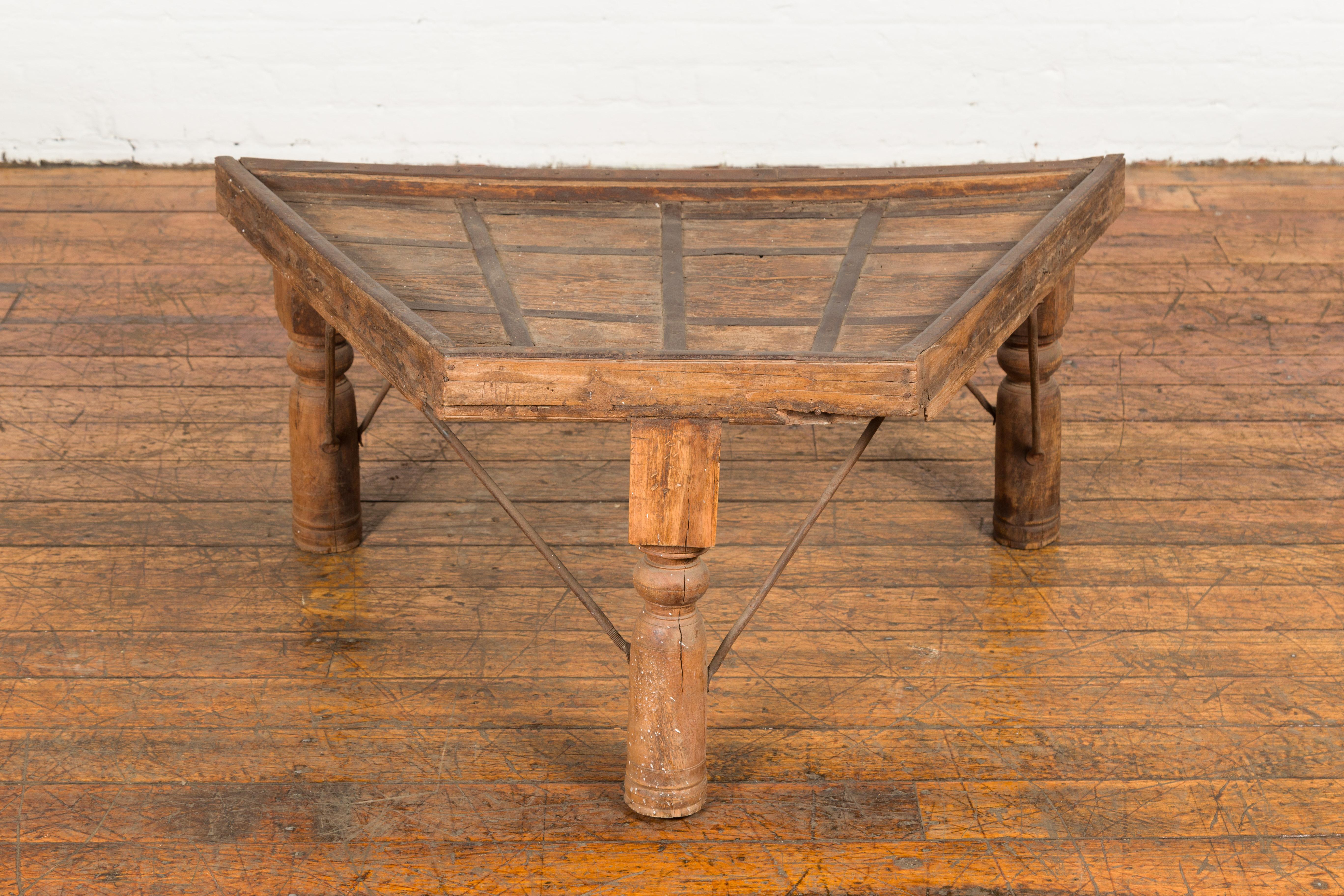 bullock cart coffee table