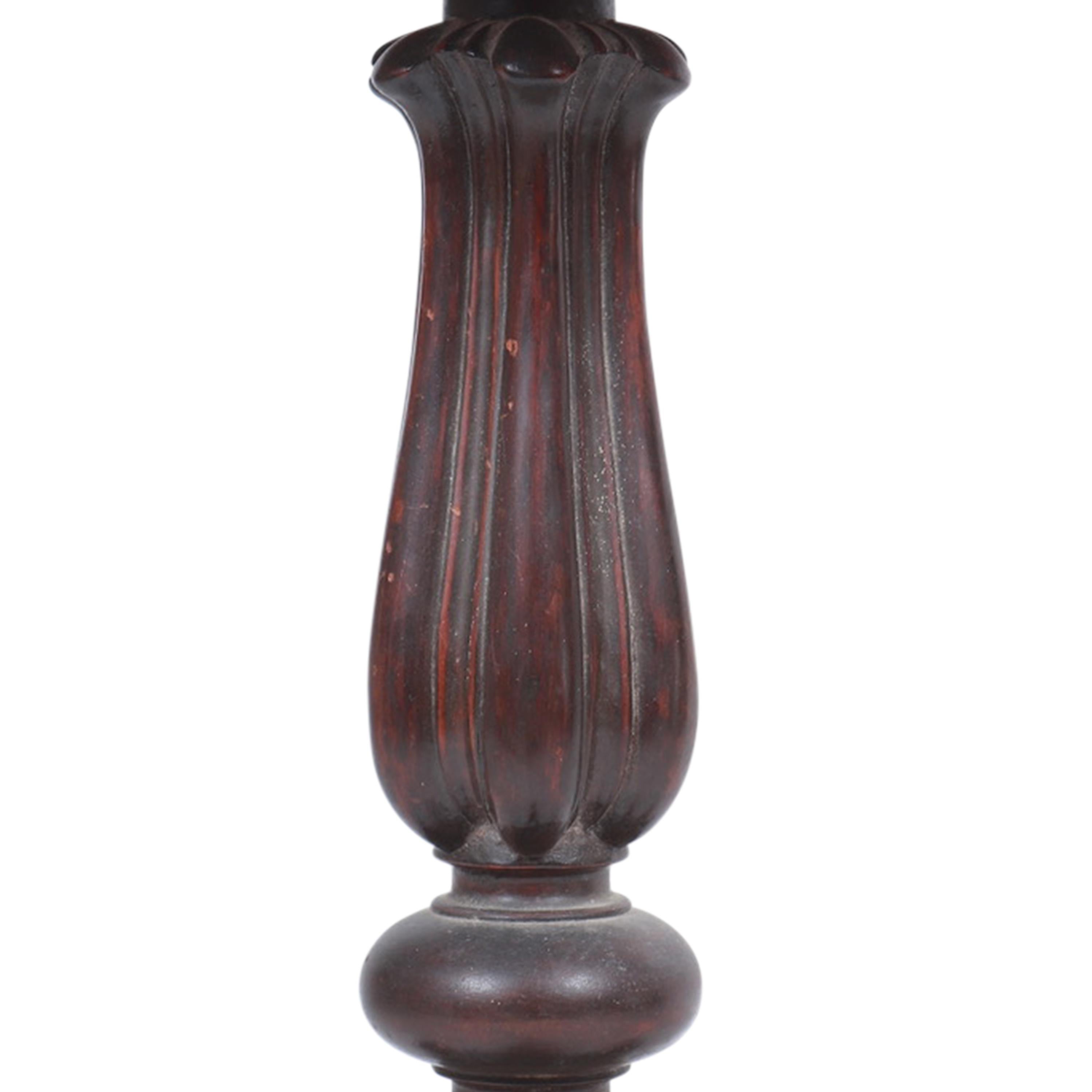 19th Century Indian Carved Mahogany Teapoy For Sale 4