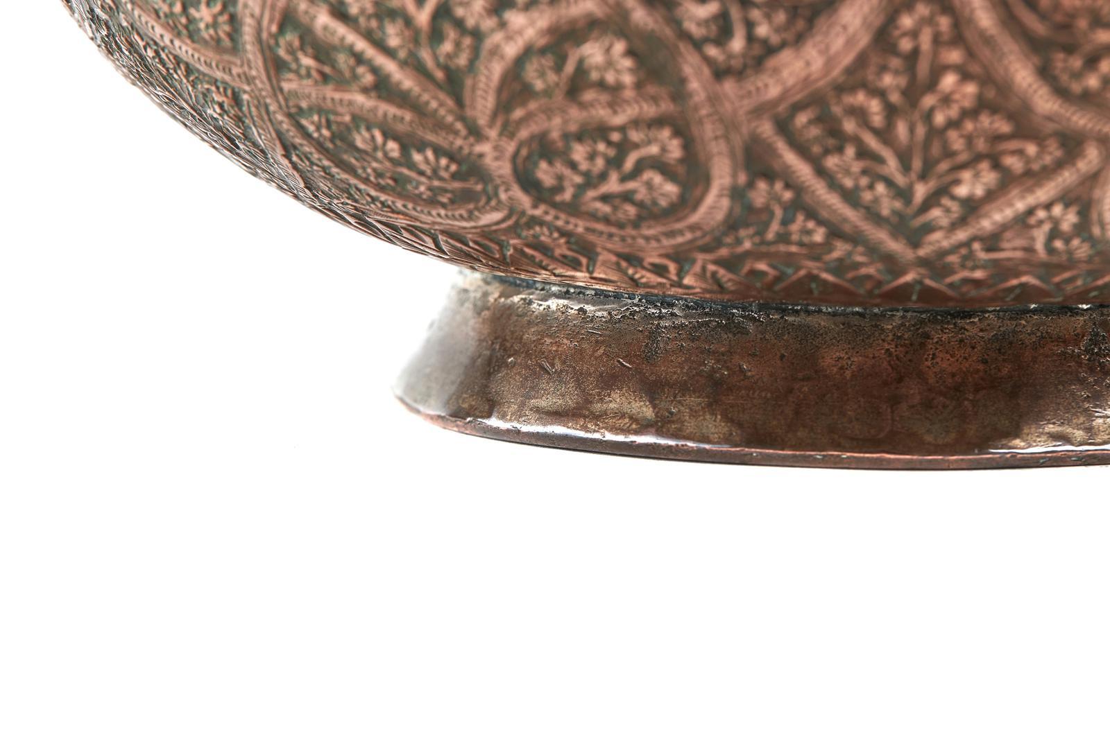 19th Century Indian Copper Bowl For Sale 1