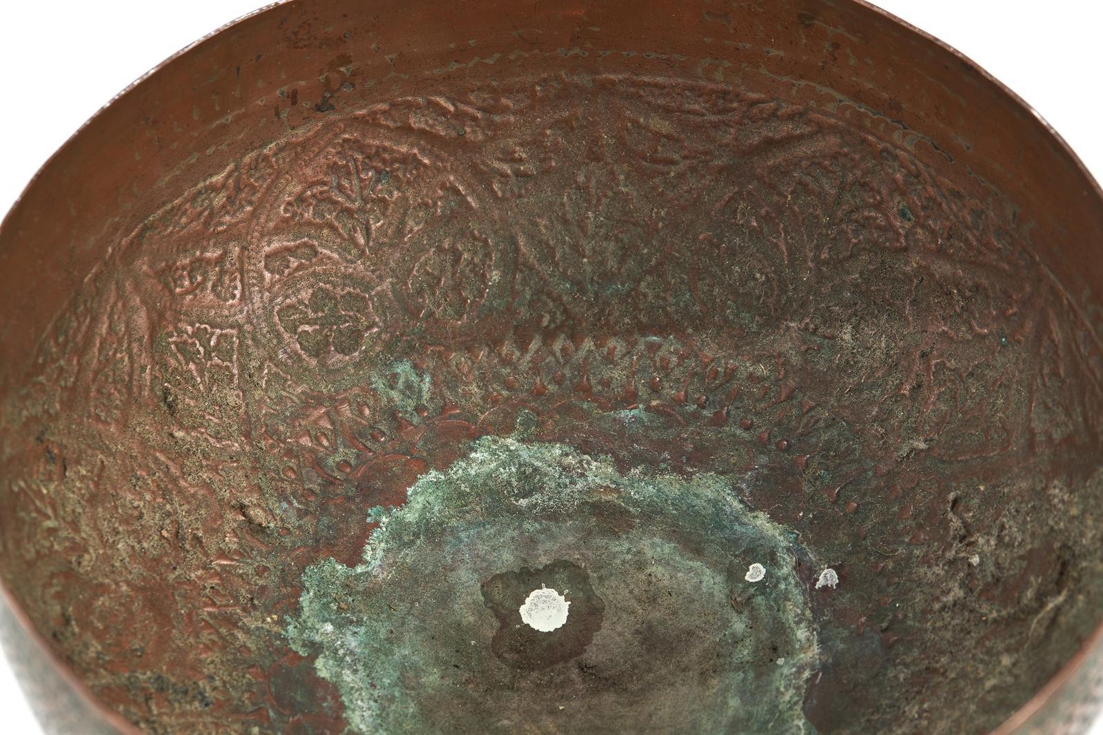 19th Century Indian Copper Bowl For Sale 3