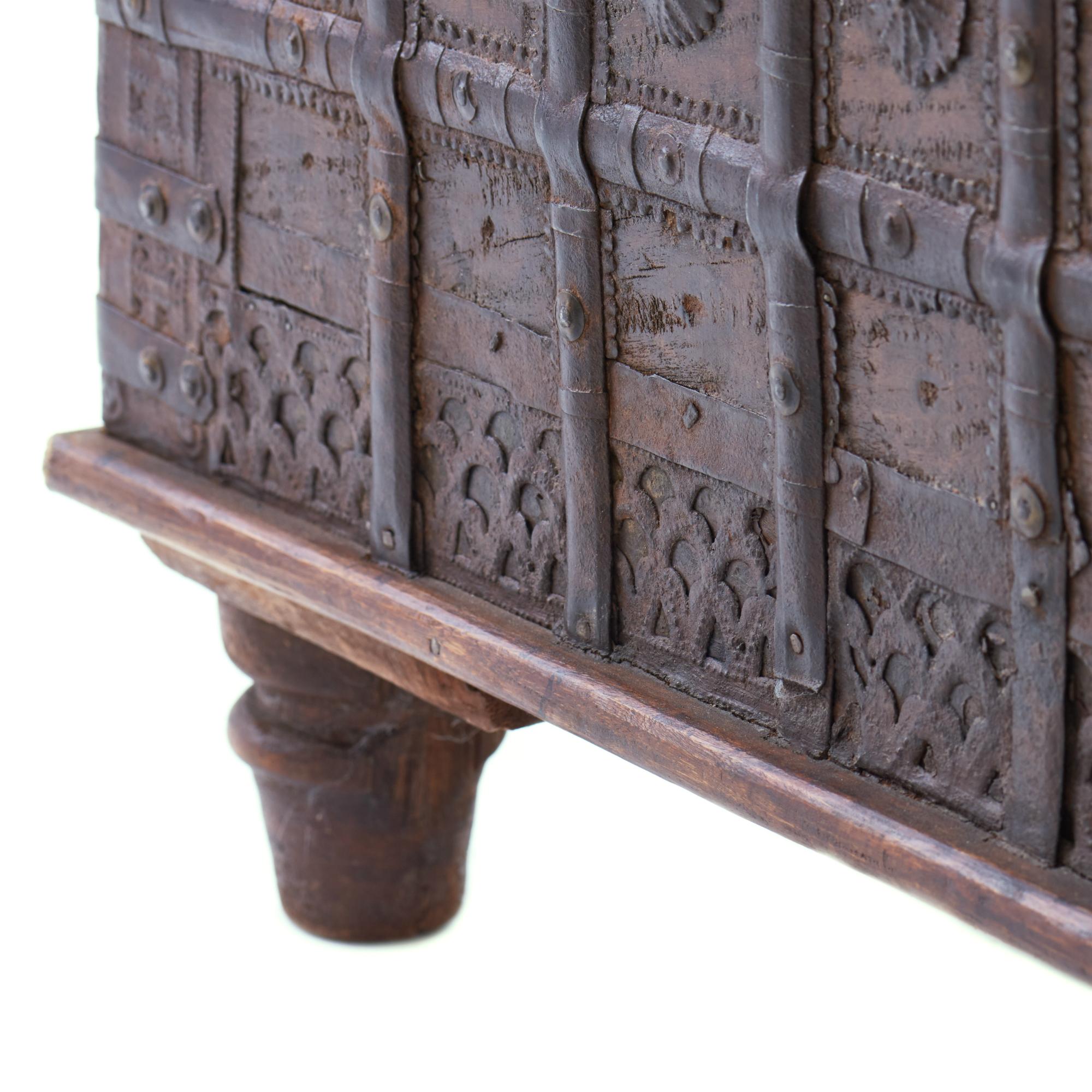 Wood 19th Century Indian Dowry Chest