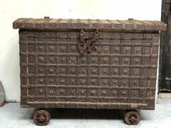 19th Century Indian Hardwood Travel Box