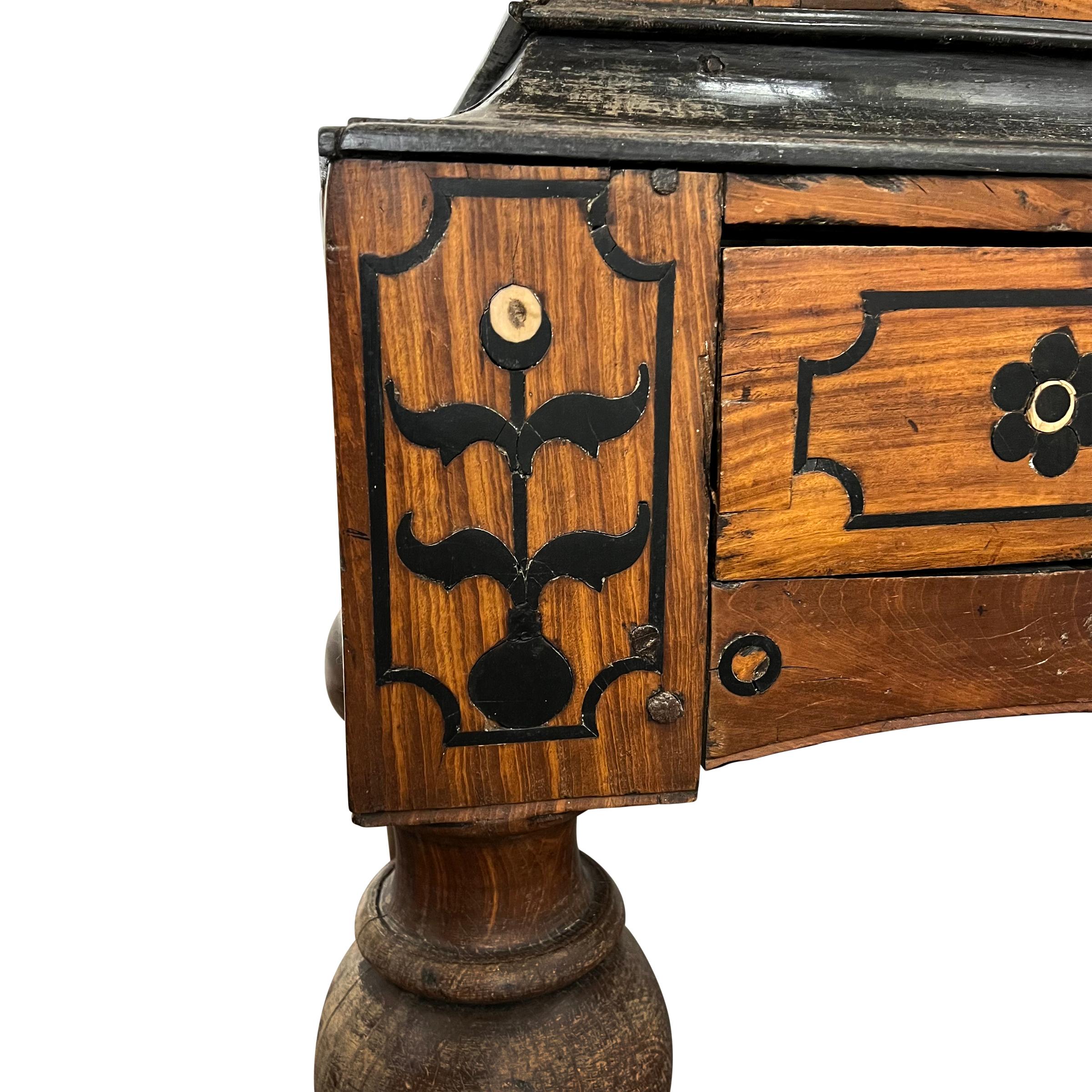 19th Century Indian Marquetry Inlaid Cabinet For Sale 6