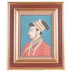 19th Century Indian Mughal Painting of a Prince