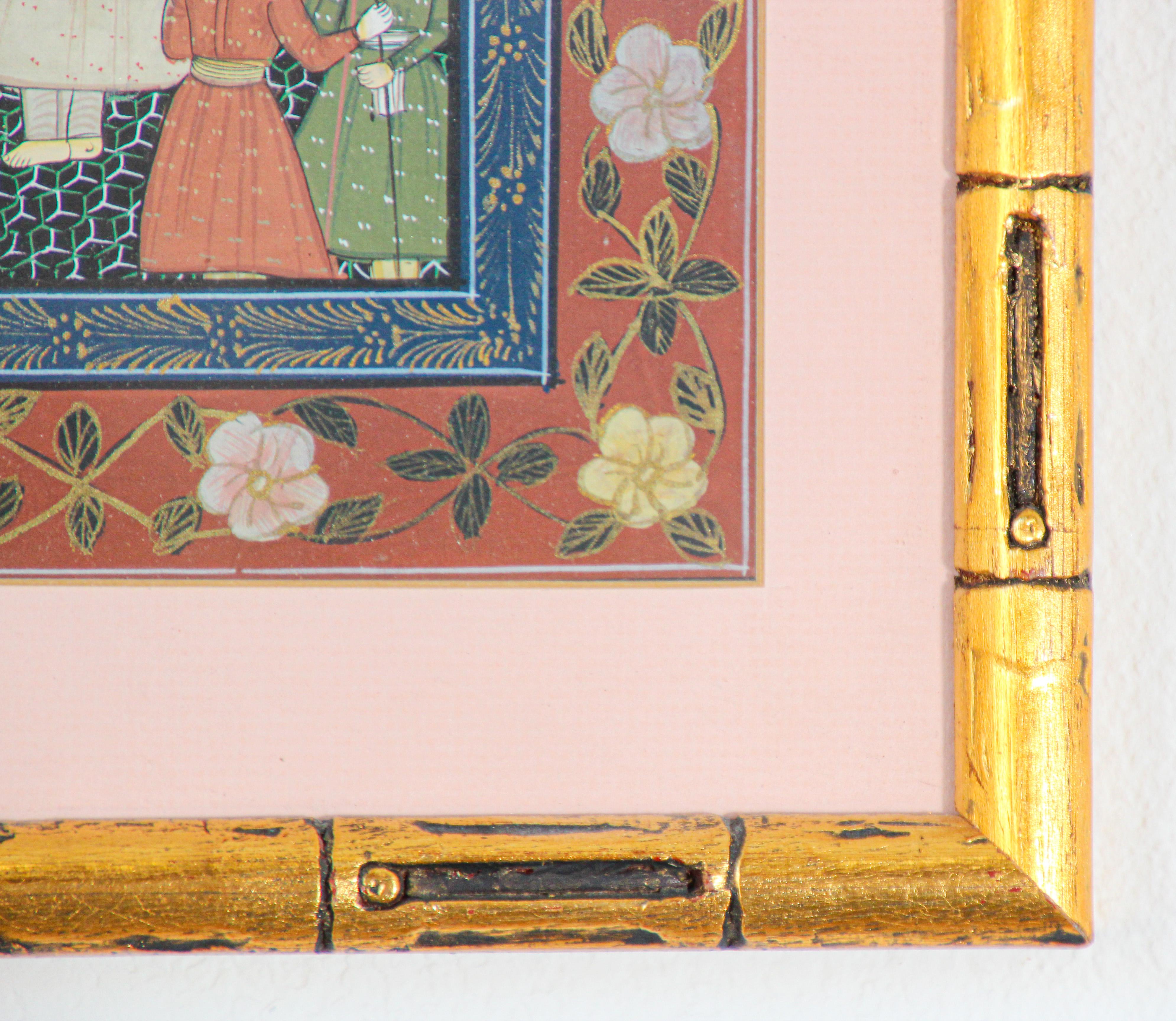19th Century Indian Mughal Scene Painting 3