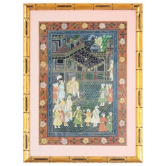 19th Century Indian Mughal Scene Painting