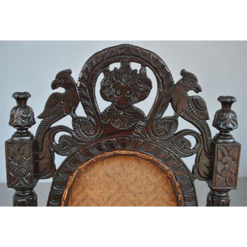 19th Century Indian Rosewood Chair For Sale 2