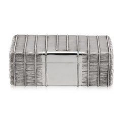 19th Century Indian Solid Silver Cigar Box, Hamilton & Co, circa 1860