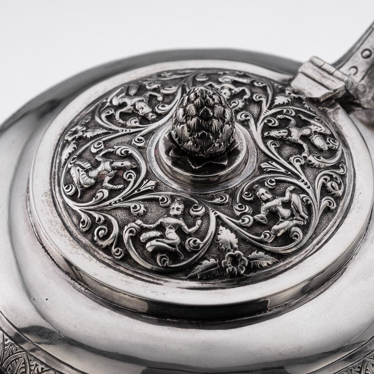 19th Century Indian Solid Silver Swami Tea Set, Daday Khan, Madras c.1880 14
