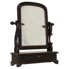 Vintage 19th Century Indian Tabletop Vanity Mirror