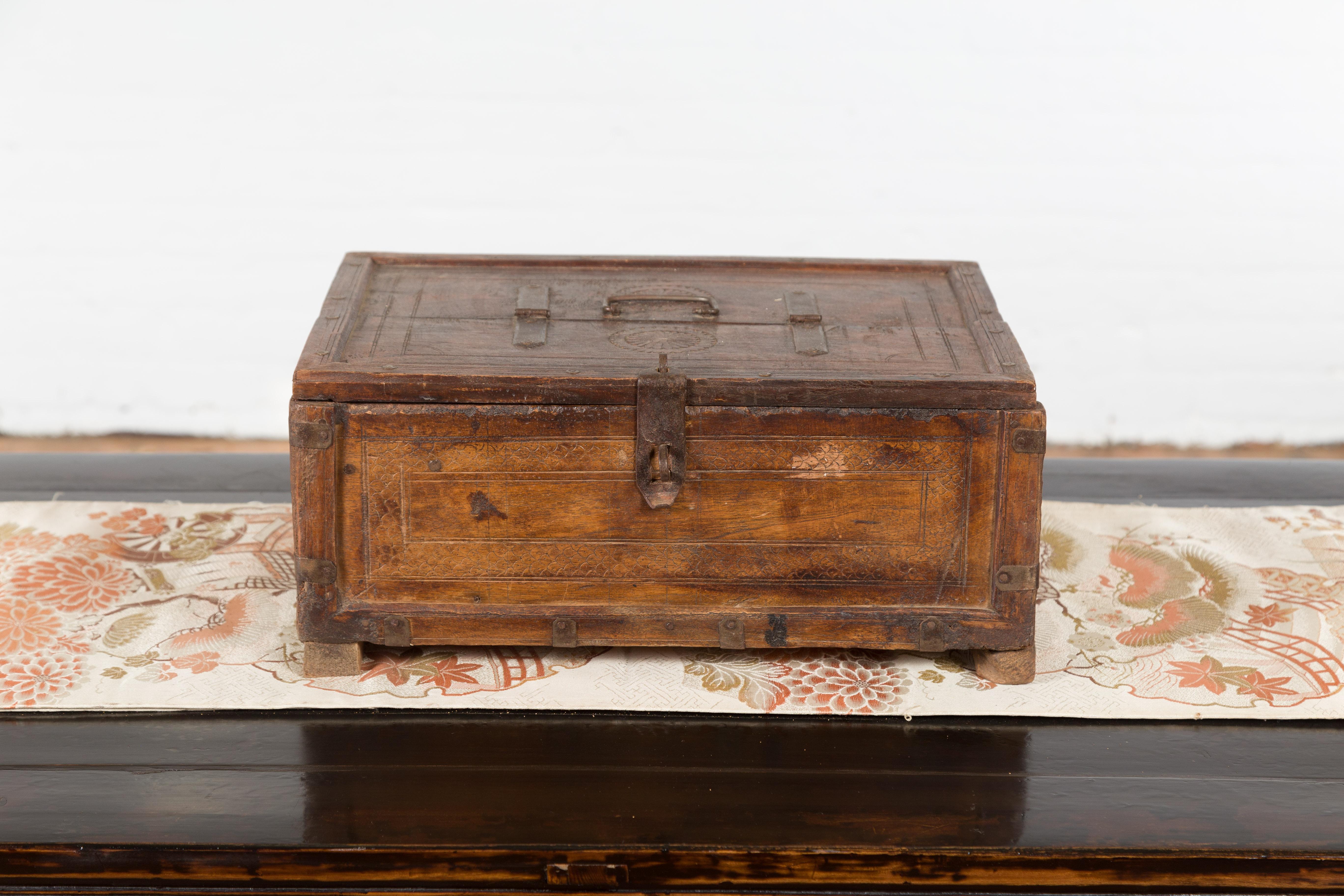 distressed wooden box