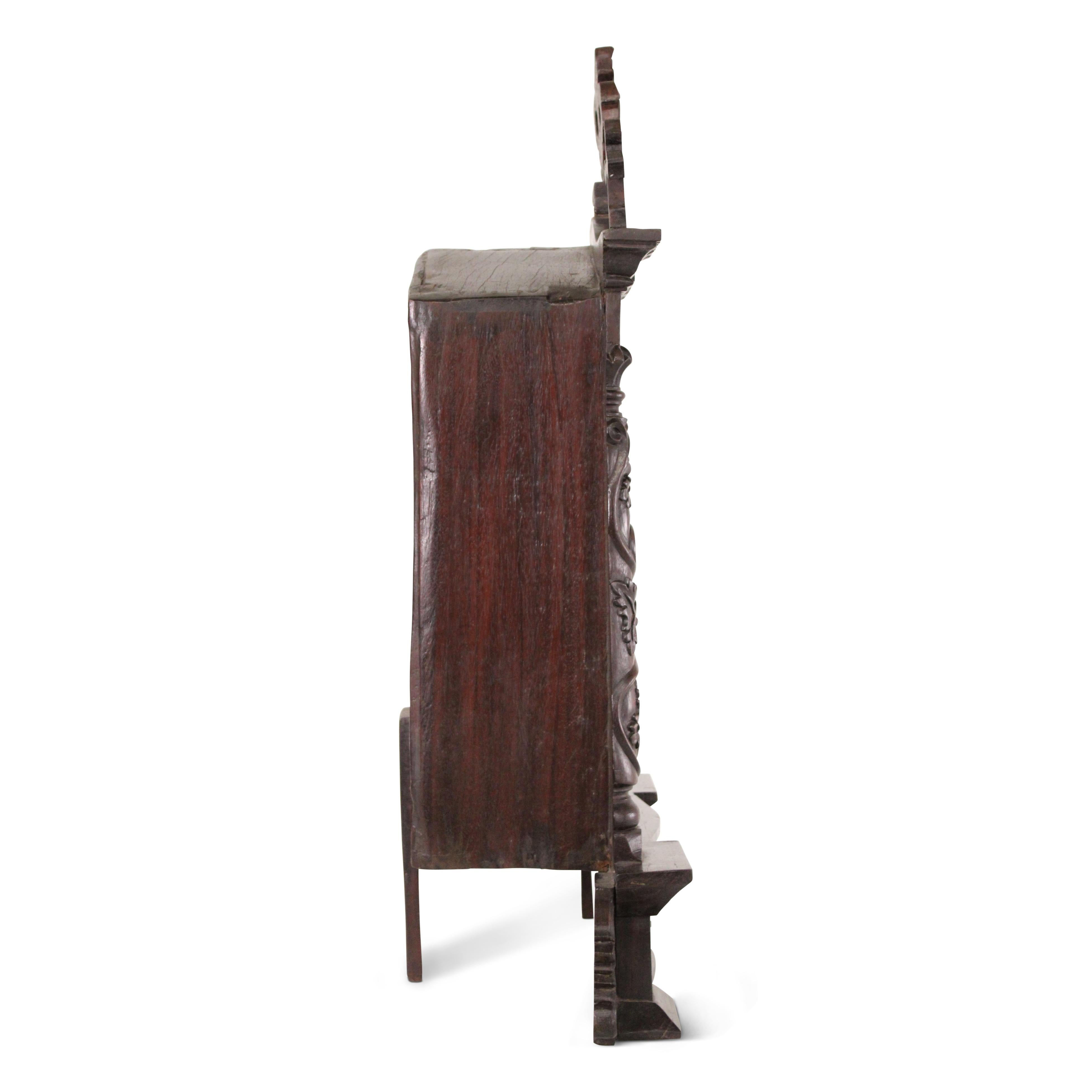 19th Century Indo - Portuguese Rosewood Altar For Sale 6