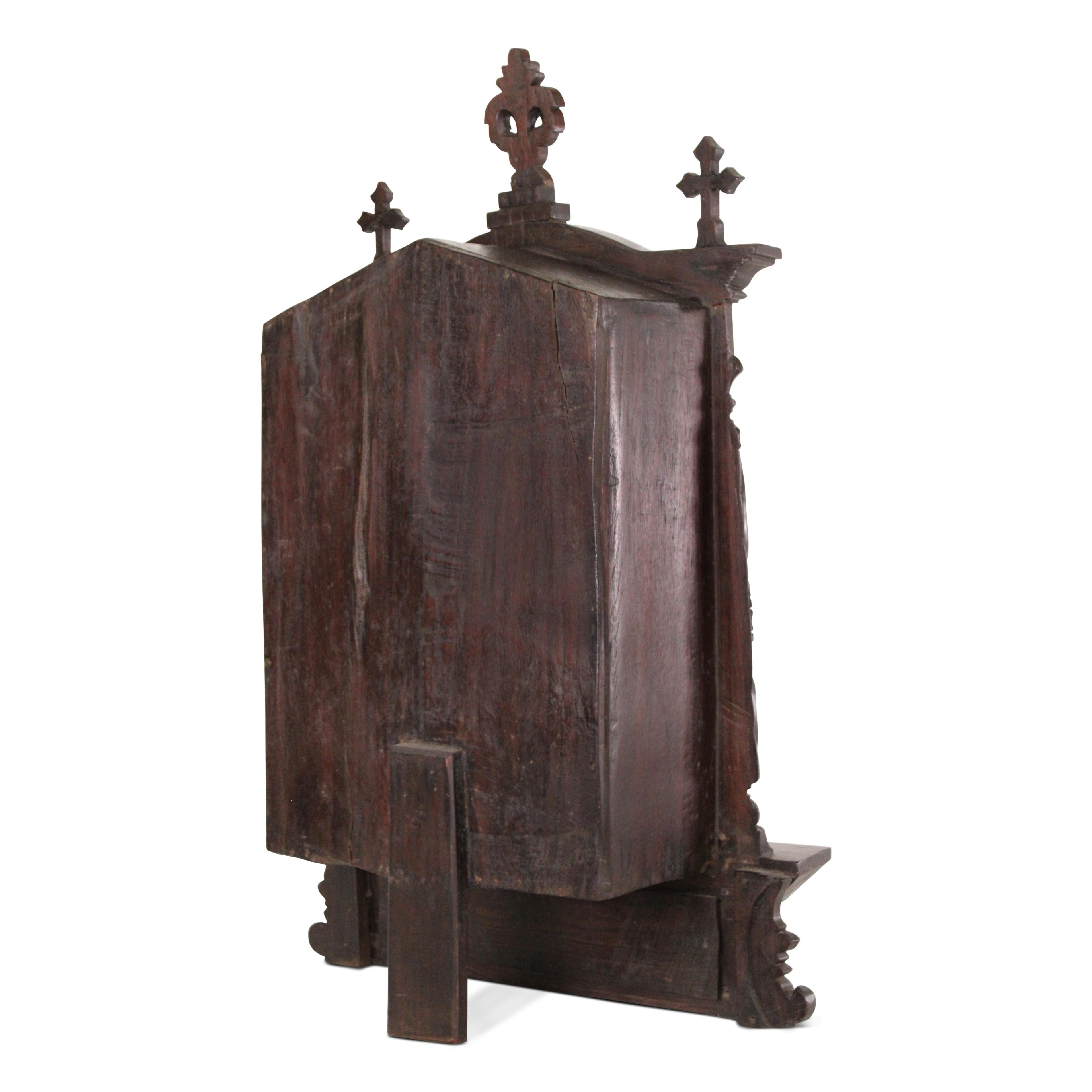 19th Century Indo - Portuguese Rosewood Altar For Sale 7