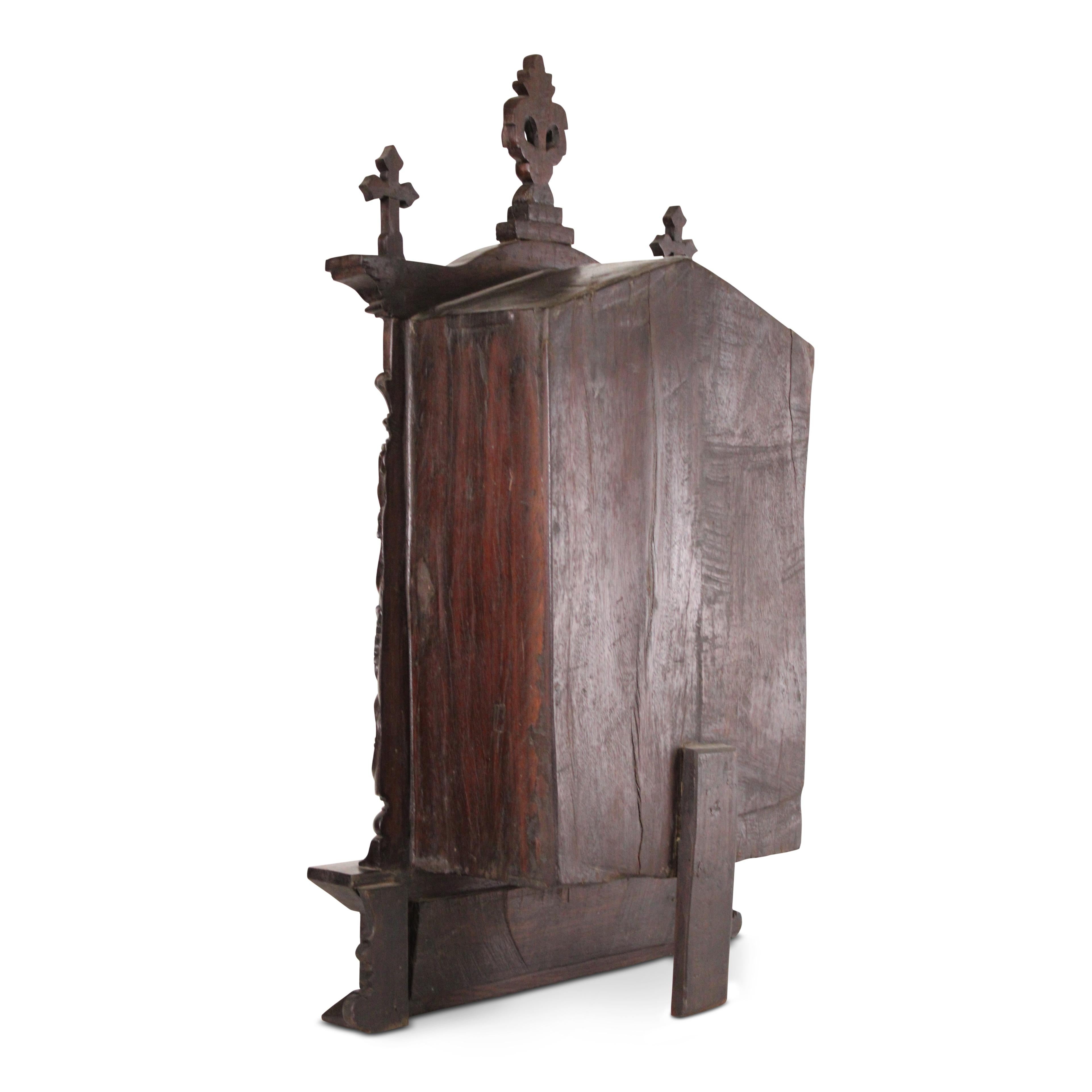 19th Century Indo - Portuguese Rosewood Altar For Sale 9