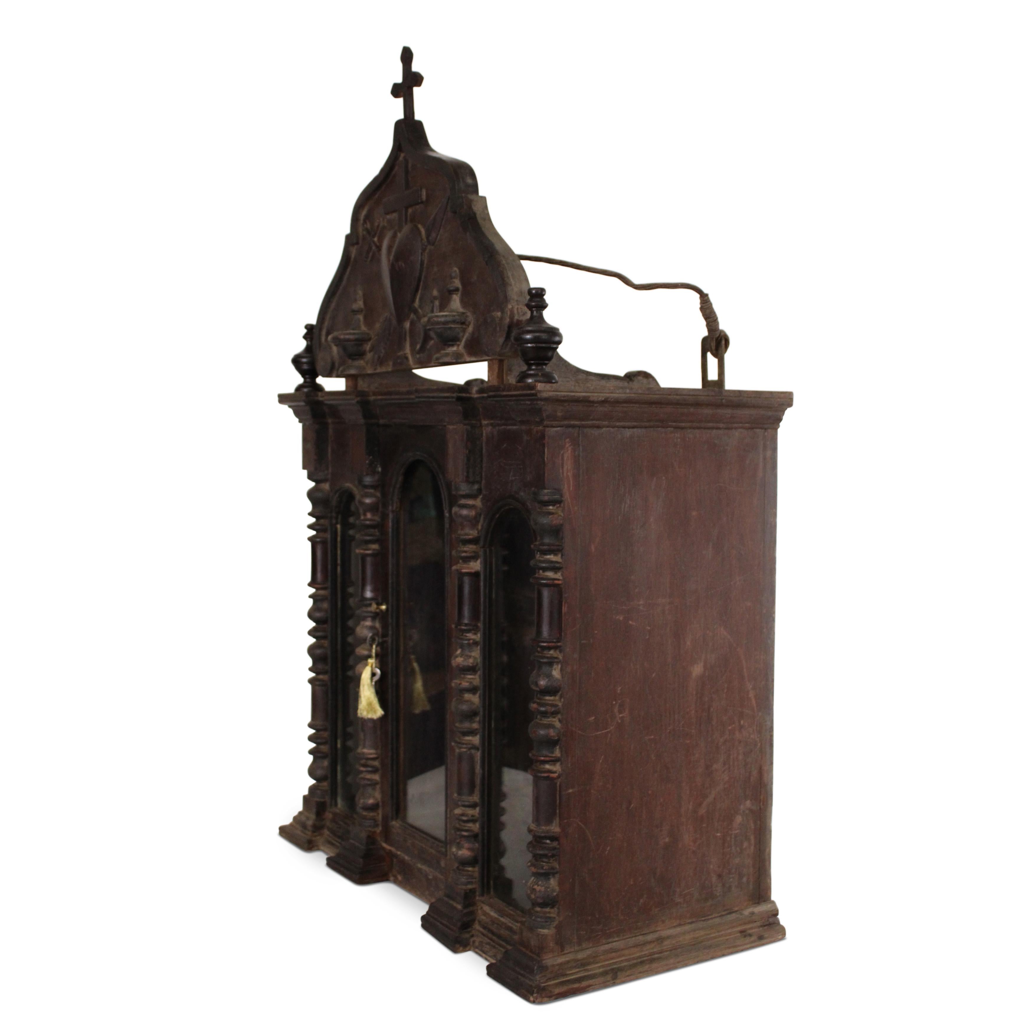 19th Century Indo - Portuguese Rosewood Altar For Sale 9
