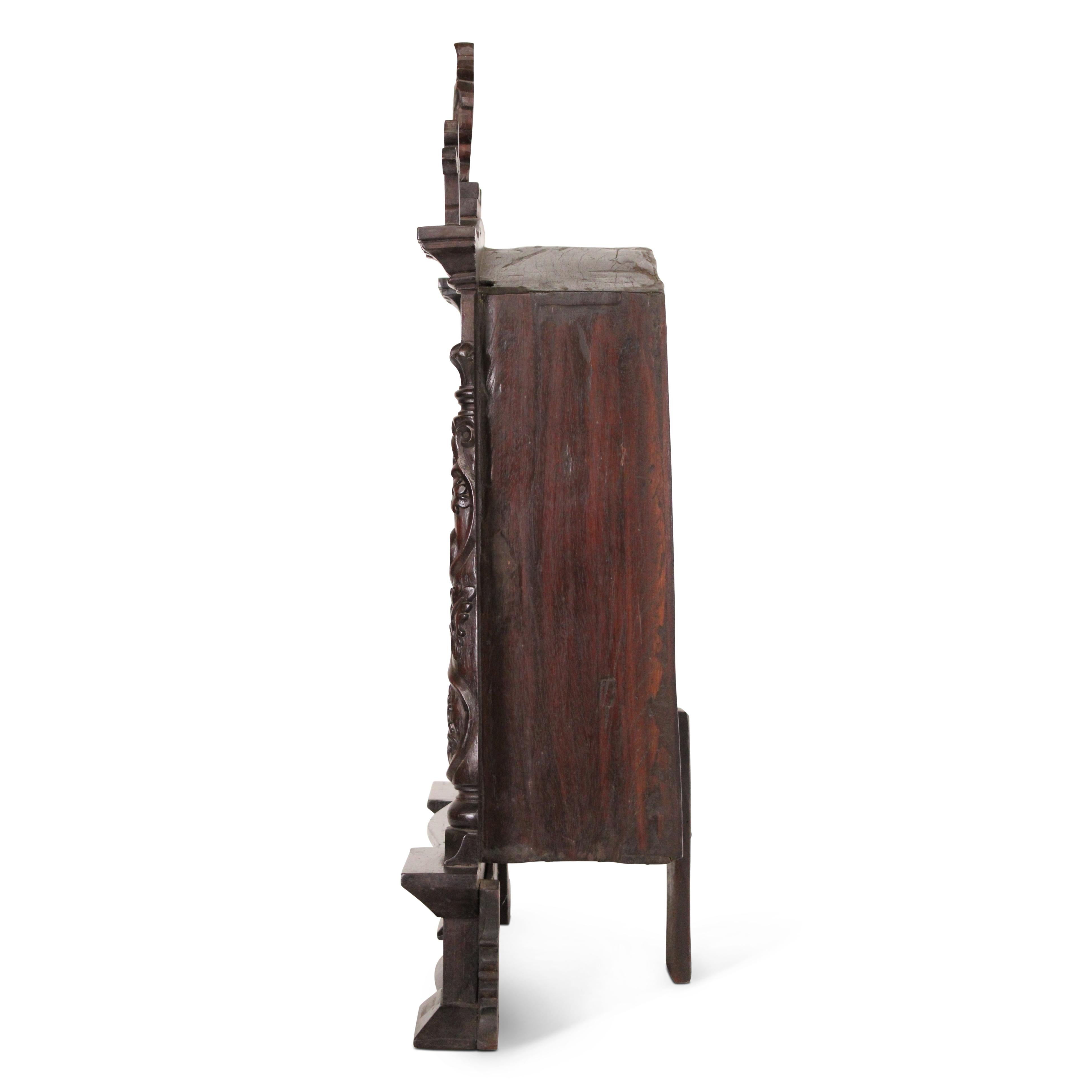 19th Century Indo - Portuguese Rosewood Altar For Sale 11