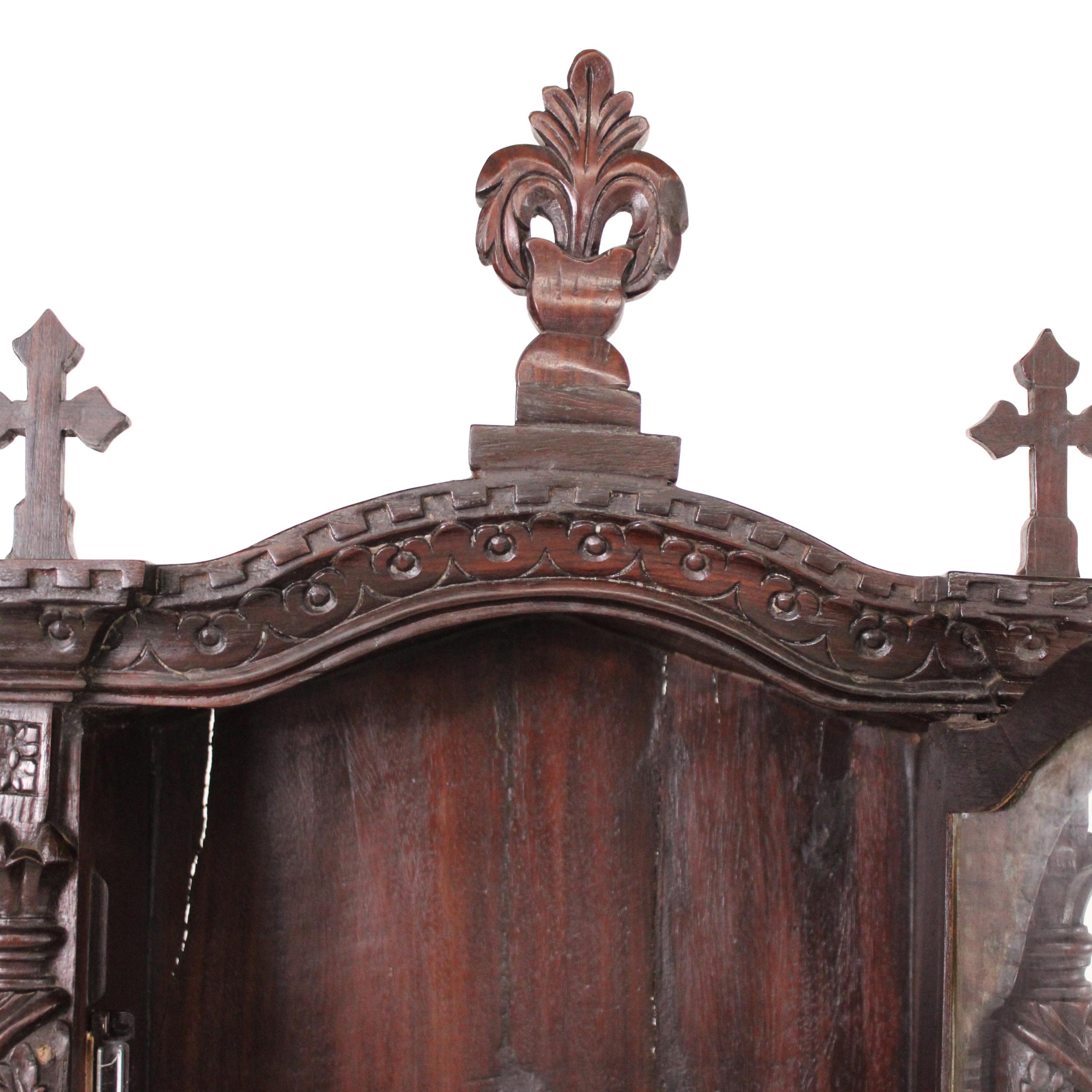 Indian 19th Century Indo - Portuguese Rosewood Altar For Sale